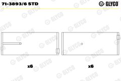 GLYCO 71-3893/6 STD — Шатунный вкладыш