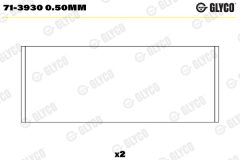 GLYCO 71-3930 0.50mm — Шатунный вкладыш
