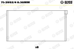 GLYCO 71-3952/4 0.30mm — Шатунный вкладыш