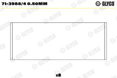 GLYCO 71-3988/4 0.50mm — Шатунный вкладыш