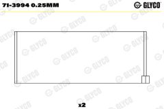 GLYCO 71-3994 0.25mm — Шатунный вкладыш