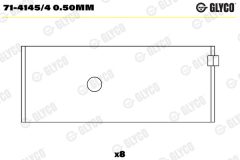 GLYCO 71-4145/4 0.50mm — Cuzinet bielă