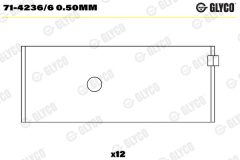 GLYCO 71-4236/6 0.50mm — Шатунный вкладыш