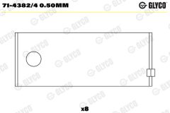 GLYCO 71-4382/4 0.50mm — Cuzinet bielă
