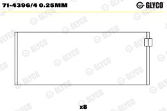 GLYCO 71-4396/4 0.25mm — Cuzinet bielă
