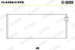 GLYCO 71-4396/4 STD — Cuzinet bielă