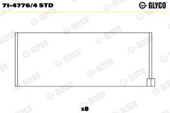 GLYCO 71-4776/4 STD — Cuzinet bielă