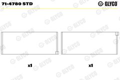GLYCO 71-4780 STD — Шатунный вкладыш