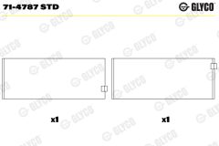 GLYCO 71-4787 STD — Шатунный вкладыш