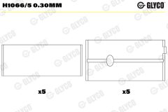GLYCO H1066/5 0.30mm — Коренной вкладыш
