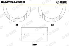 GLYCO H1067/5 0.25mm — Коренной вкладыш