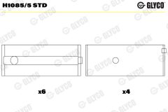 GLYCO H1085/5 STD — Коренной вкладыш