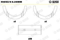 GLYCO H1092/5 0.25mm — Коренной вкладыш