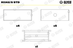 GLYCO H1142/5 STD — Коренной вкладыш
