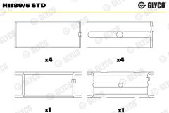 GLYCO H1189/5 STD — Коренной вкладыш