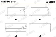 GLYCO H1233/7 STD — Коренной вкладыш