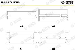 GLYCO H992/7 STD — Коренной вкладыш