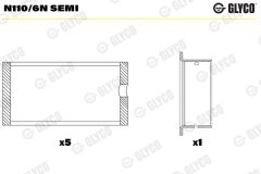GLYCO N110/6N SEMI — Cuzinet ax cu came