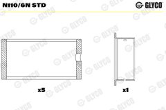 GLYCO N110/6N STD — Cuzinet ax cu came
