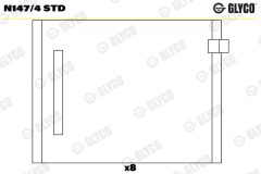 GLYCO N147/4 STD — Cuzinet ax cu came