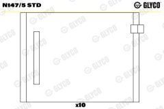 GLYCO N147/5 STD — Cuzinet ax cu came