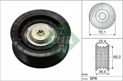 INA 532 0471 10 — Rolă ghidaj curea transmisie