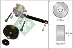 INA 533 0116 10 — Ремкомплект рычага натяжителя поликлинового ремня