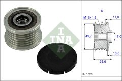 INA 535 0016 10 — Fulie cu roată liberă alternator