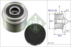 INA 535 0033 10 — Fulie cu roată liberă alternator