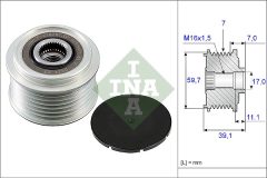 INA 535 0053 10 — Обгонная муфта шкива генератора