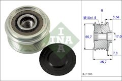 INA 535 0077 10 — Fulie cu roată liberă alternator