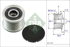 INA 535 0086 10 — Fulie cu roată liberă alternator
