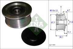 INA 535 0099 10 — Fulie cu roată liberă alternator