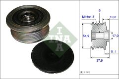 INA 535 0123 10 — Обгонная муфта шкива генератора