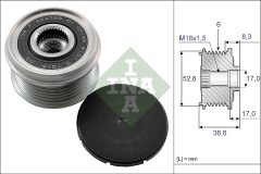 INA 535 0137 10 — Fulie cu roată liberă alternator