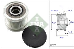 INA 535 0140 10 — Fulie cu roată liberă alternator