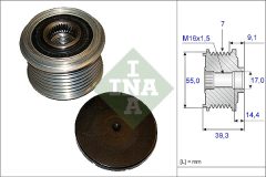 INA 535 0142 10 — Fulie cu roată liberă alternator
