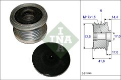 INA 535 0147 10 — Fulie cu roată liberă alternator