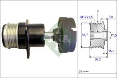 INA 535 0157 10 — Fulie cu roată liberă alternator