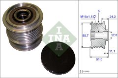 INA 535 0200 10 — Обгонная муфта шкива генератора