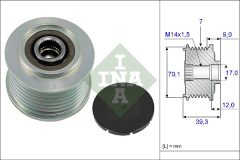 INA 535 0214 10 — Fulie cu roată liberă alternator