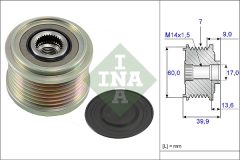 INA 535 0215 10 — Обгонная муфта шкива генератора