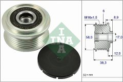 INA 535 0266 10 — Обгонная муфта шкива генератора