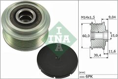 INA 535 0277 10 — Обгонная муфта шкива генератора