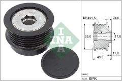 INA 535 0355 10 — Fulie cu roată liberă alternator