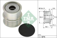 INA 535 0363 10 — Обгонная муфта шкива генератора