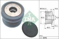 INA 535 0364 10 — Обгонная муфта шкива генератора