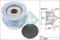 INA 535 0367 10 — Fulie cu roată liberă alternator