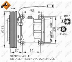 NRF 32700 — Компрессор кондиционера