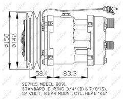 NRF 32767 — Компрессор кондиционера